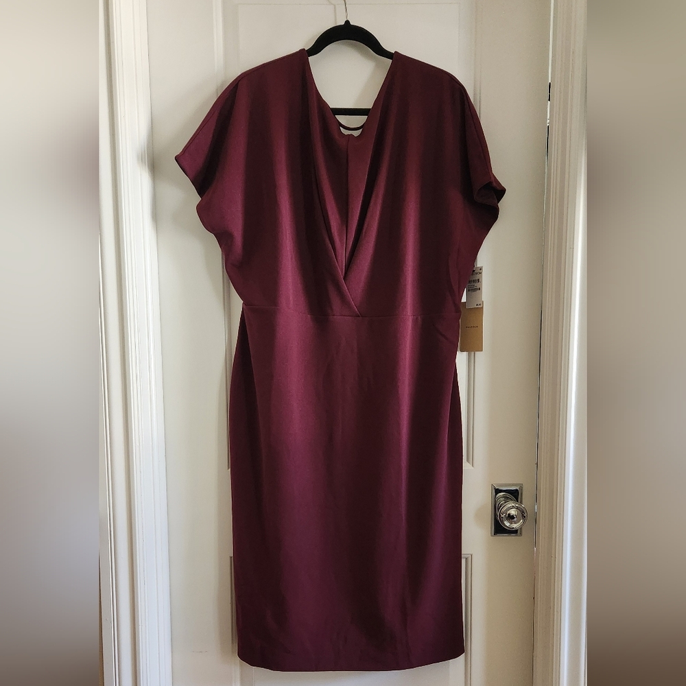 Halogen V-Back Cutout Sheeth Dress